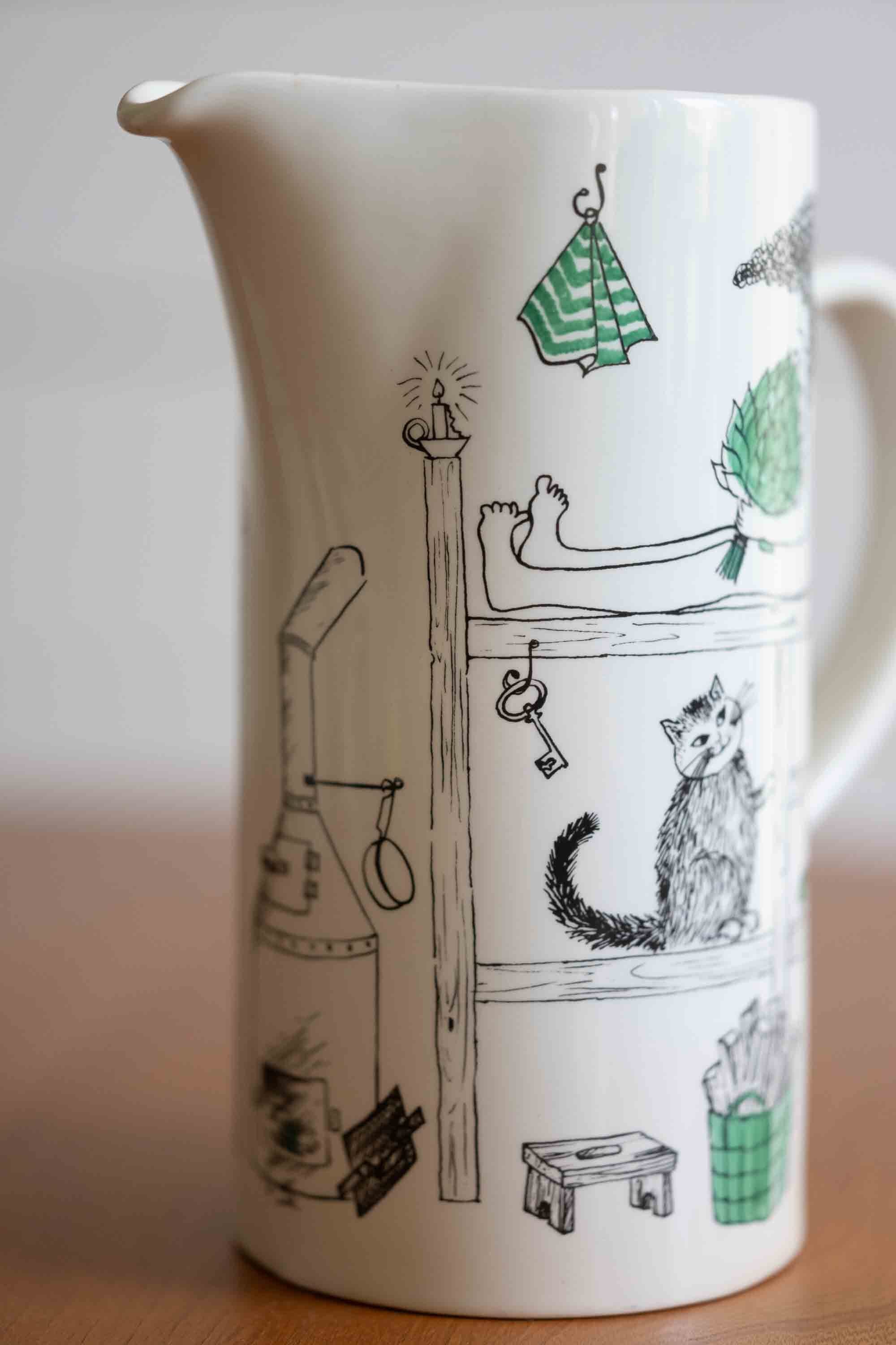 フィンランド ARABIA アラビア ロウリュ ピッチャー 1960年代〜