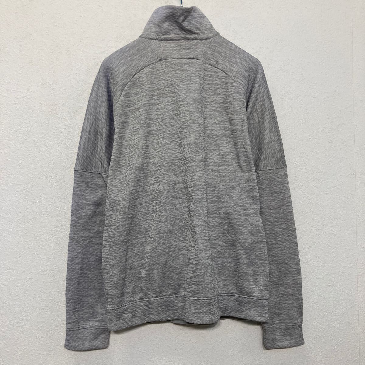 adidas ジャージ アディダス L グレー フルジップ スポーツウェア 古着
