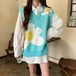✞ ♡プルオーバー セーター 大人女子☆Vネック花柄ジャカードノースリーブ スウィート フラワーデザイン ✞ゴスロリ SM ミリ 甘ロリ クラロリ 和ロリ エレガント 黒ロリ 姫ロリ 華ロリ BB-BB28264549167