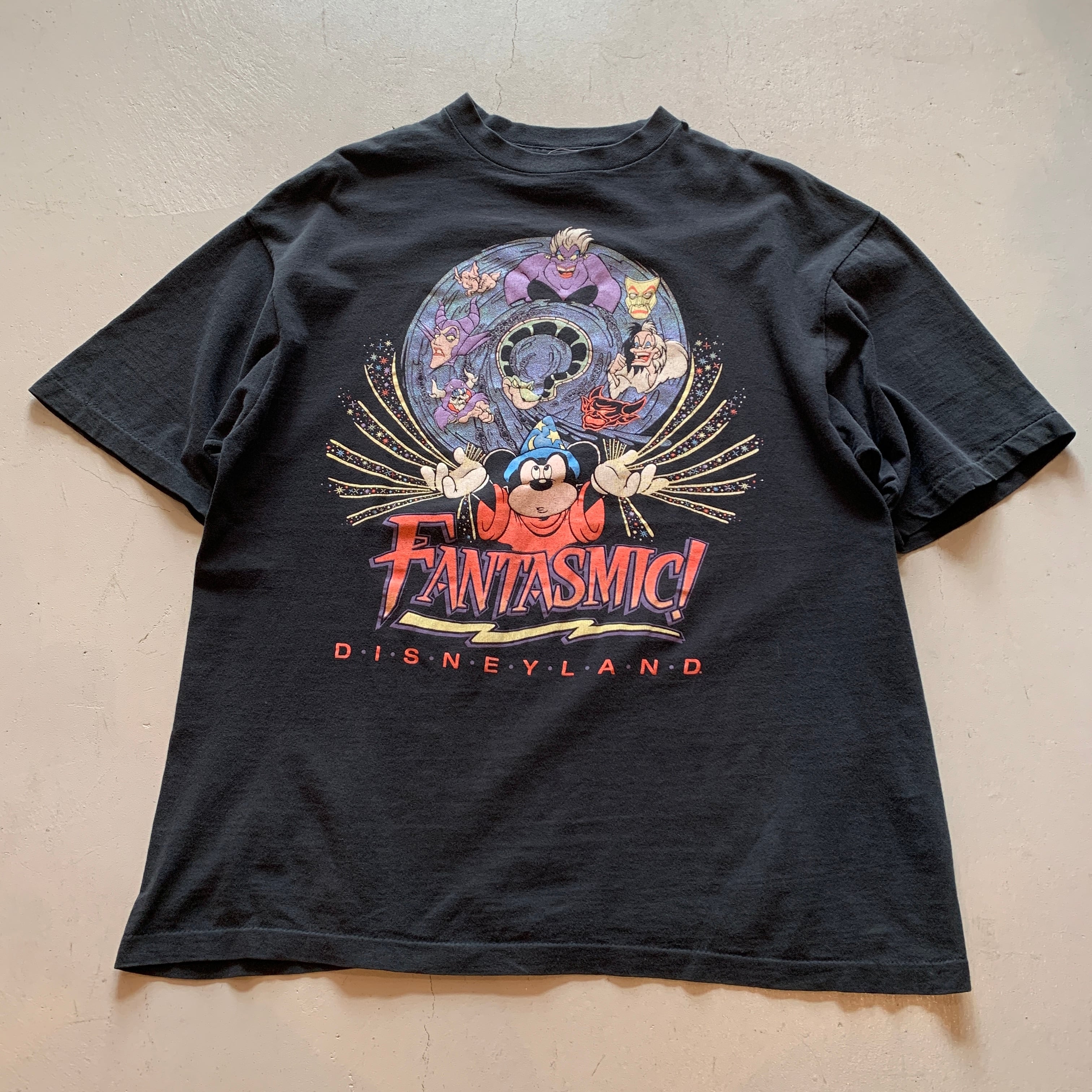 Disney mickey 90s fantasmic Tシャツ タイダイ XL | ヤマダウェブコム