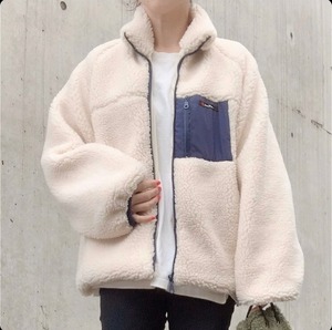 ボアブルゾン アウター ジャケット あったか　ふわもこ可愛い ボアアウター