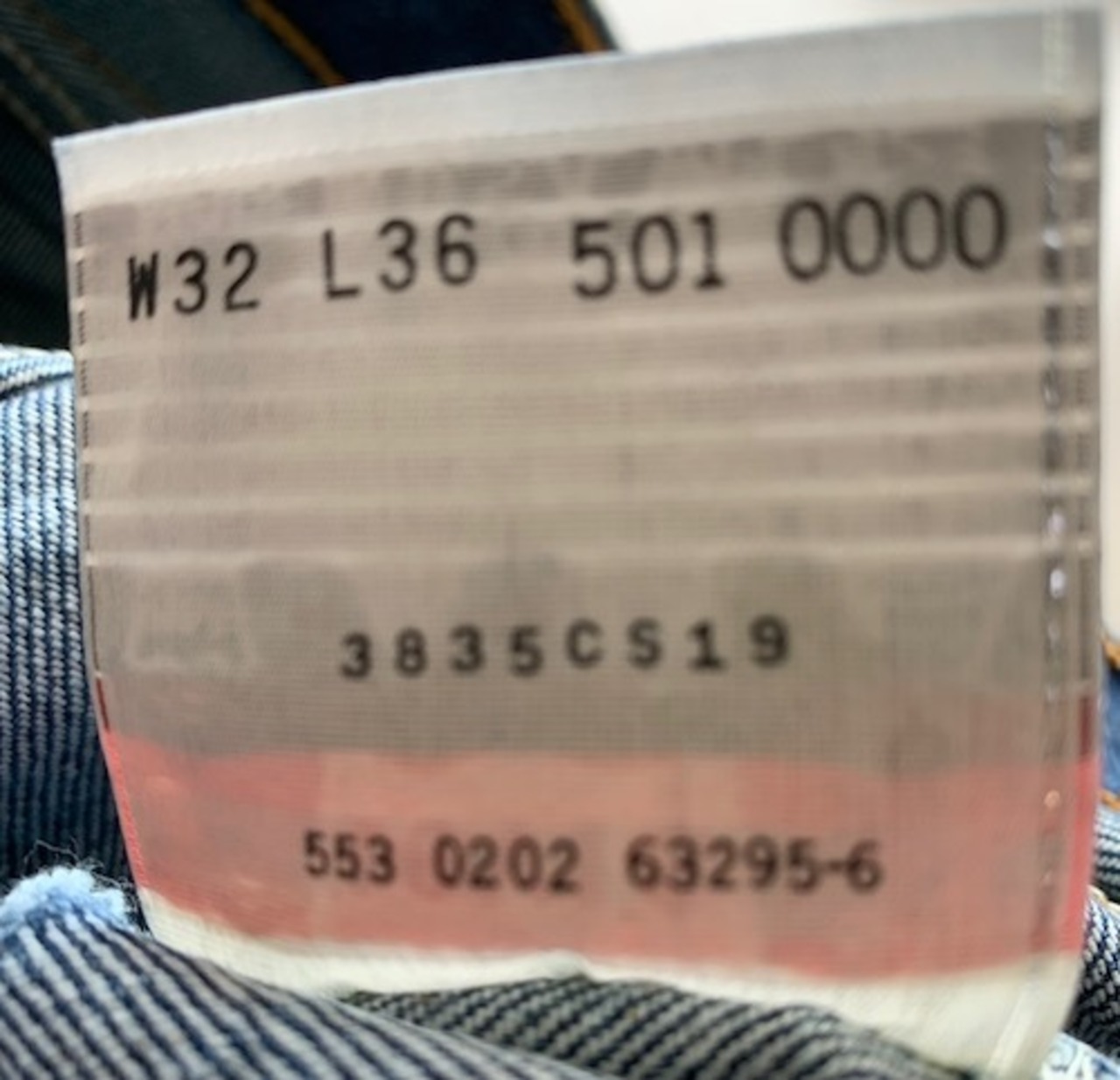 065リーバイス Levis501 レギュラー 古着 2002年米国製刻印553  W78cm(ぐるり）L82cm(股下） メンズ