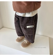 ザゴグマ / THE GOGUMA / コーデュロイカーゴ裏起毛パンツ / 韓国子供服 / キッズ / 26winter〖取寄〗*XS~XL*