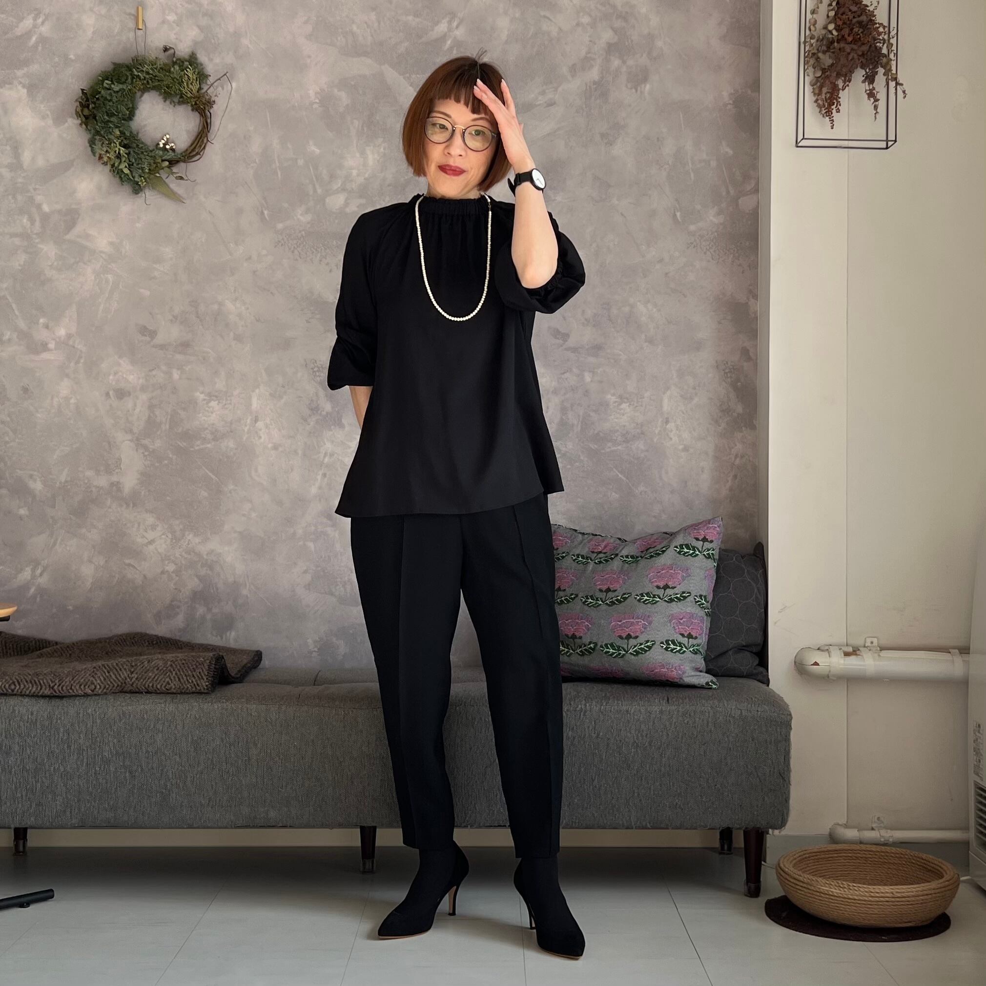 kubosanmadeスタンドカラーチュニック クボサンメイド