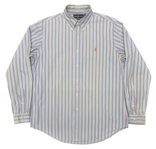 90sPolo Ralph Lauren Stripe BDShirts/L