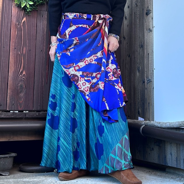 シルク巻きスカート1611