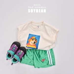 [SOYBEAN] Bow-wow Sleeveless top +fee / [소이빈] 꾸러기멍멍민소매티