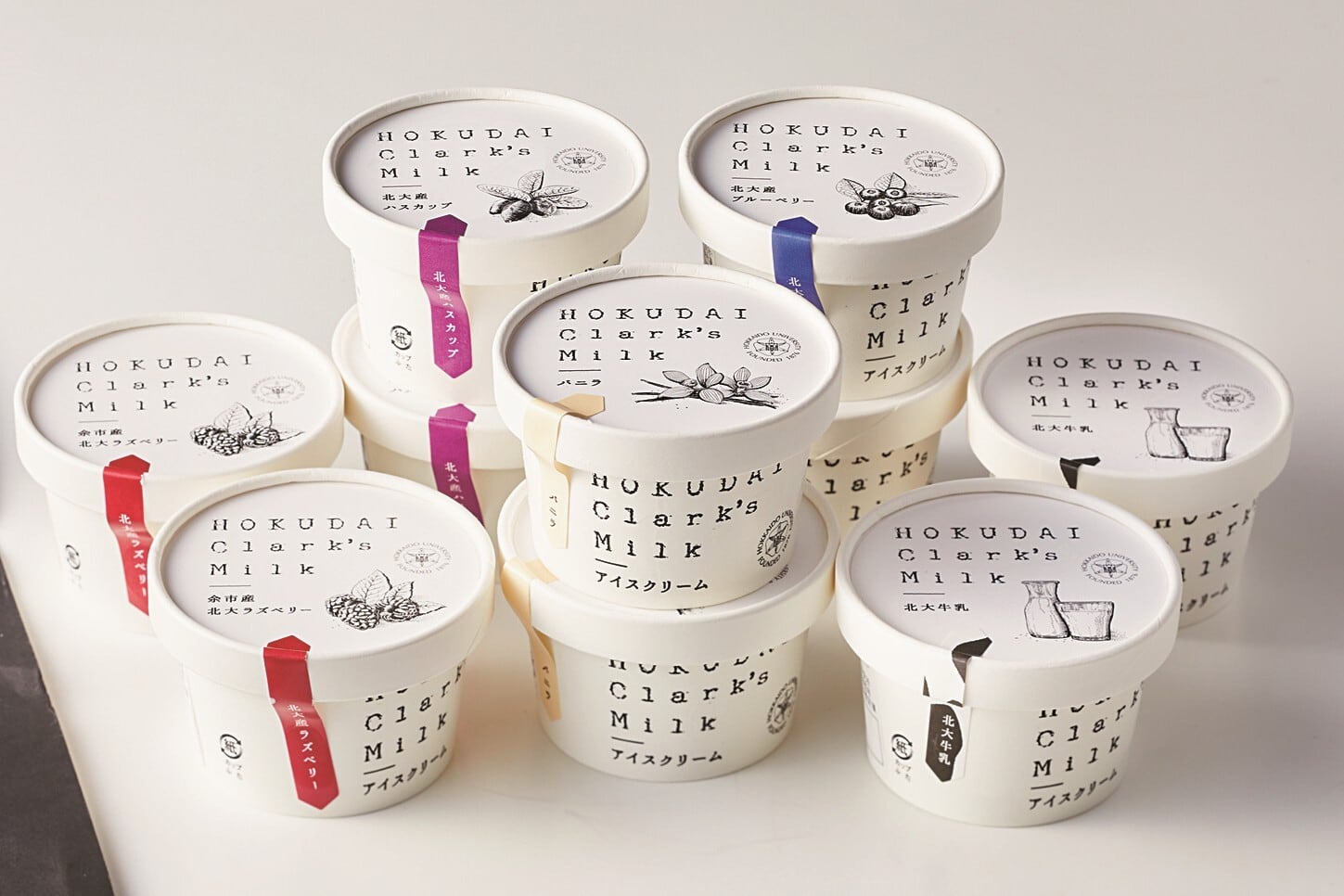 冷凍】HOKUDAI Clark's Milk アイスクリーム5個セット | 北大マルシェ