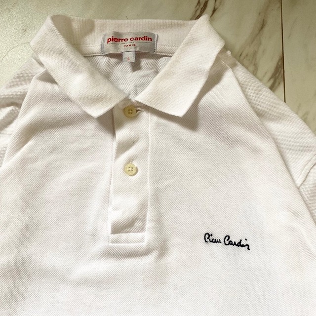 90s〜00s pierre cardin white cotton polo shirt﻿ | protocol