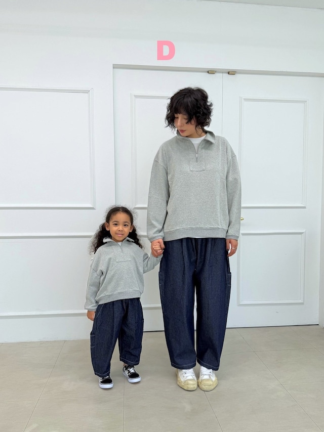 【取寄】dress monster|double pocket pants (indigo) (mom)|ダブルポケットパンツ(インディゴ)(ママ)|FREE|mom|26 autumn
