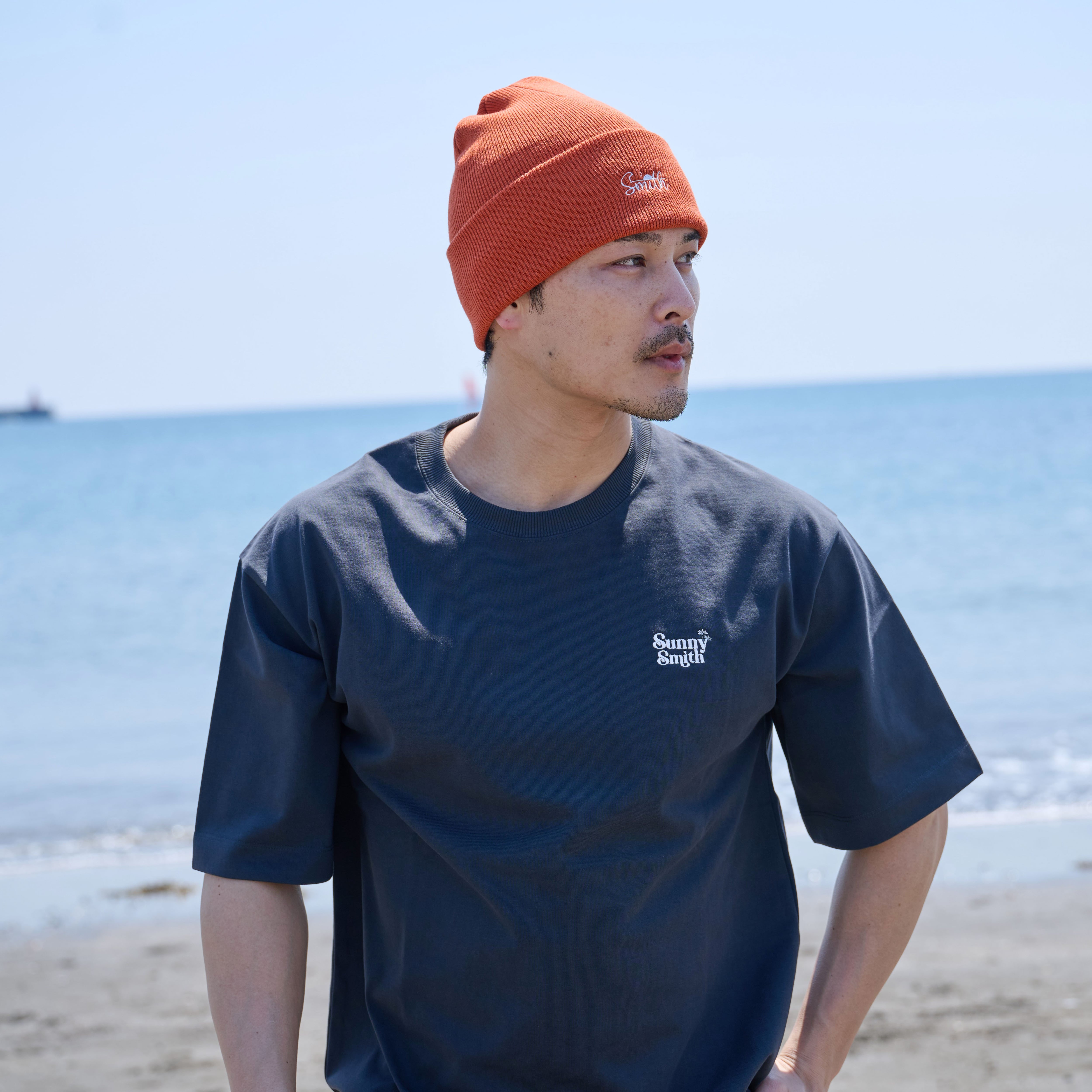 SunnySmith OGロゴプレーンニット帽