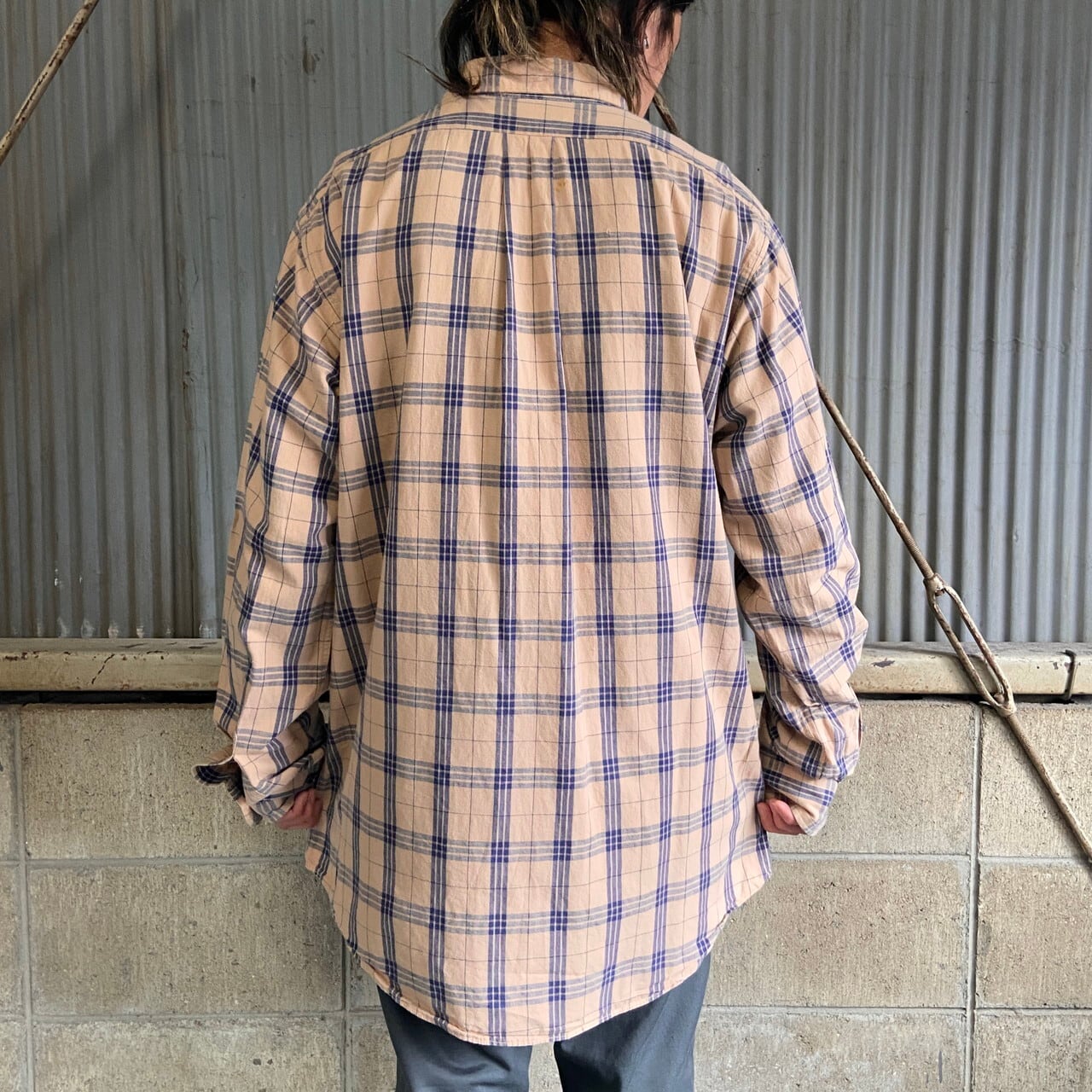 人気商品!! 80s L.L.Bean Ombre Plaid Wool Jacket 希少