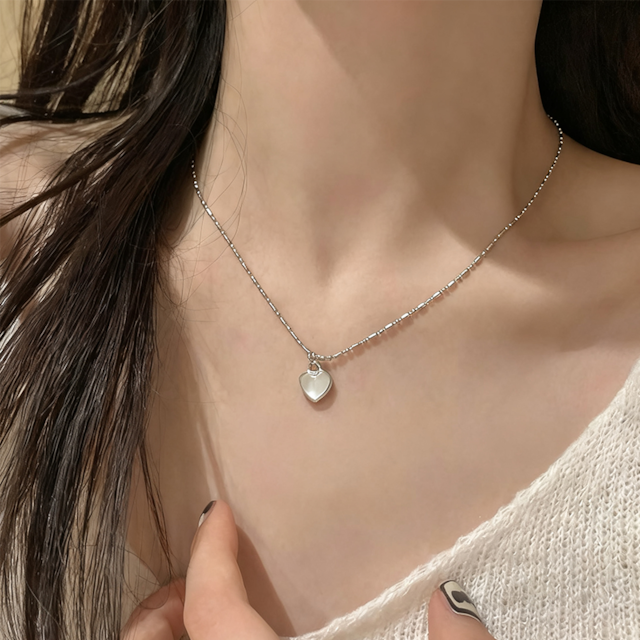 ZJ猫目石愛心ネックレス