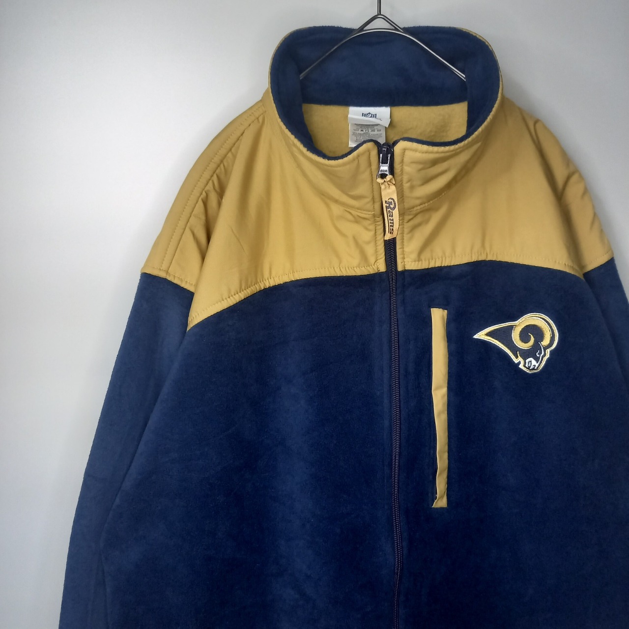 NFL　デナリジャケット　スタンドカラー　フルジップ　フリース　ラムズ　裏起毛