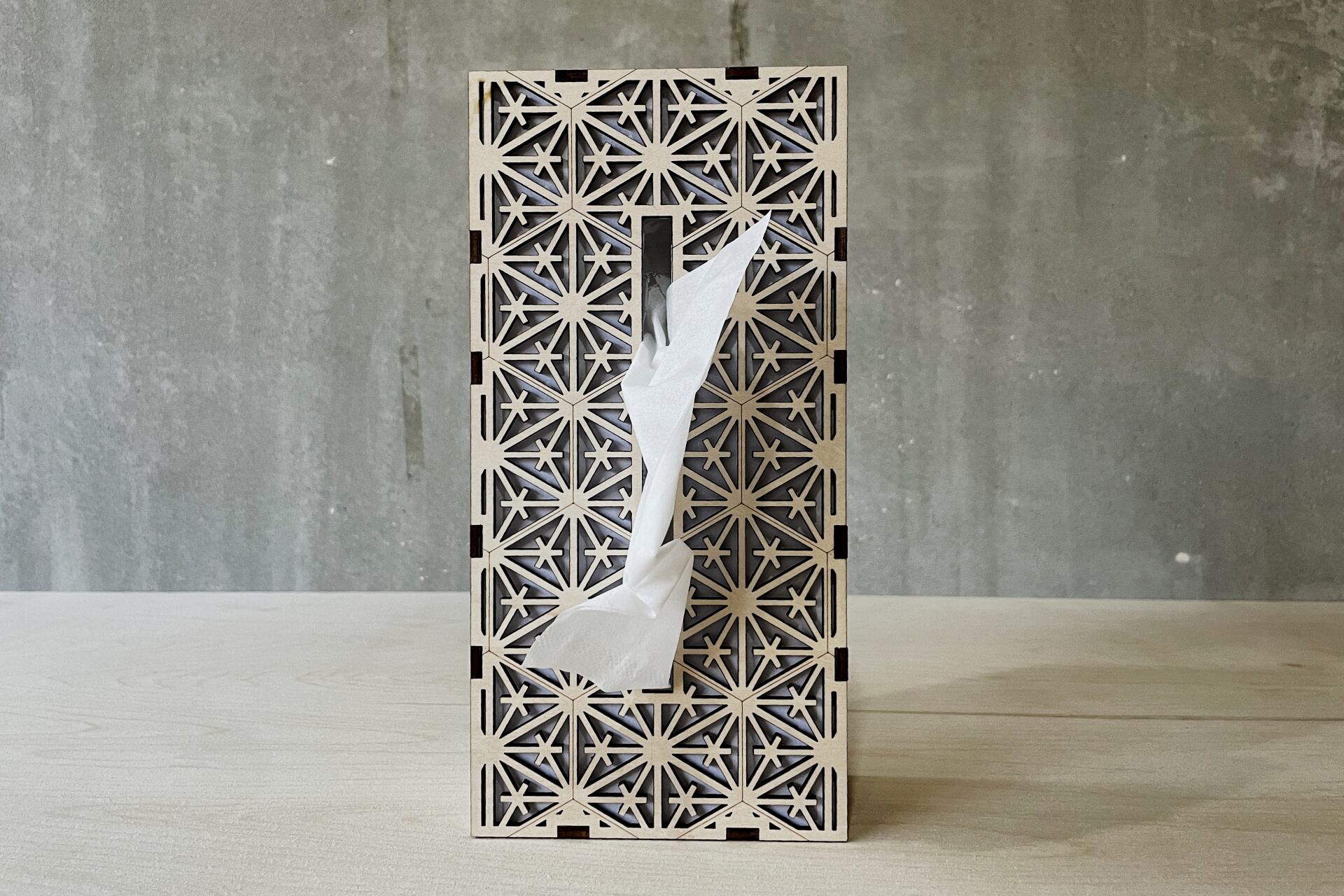 組子風ティッシュボックス / Kumiko Tissue Box | RAT Design Shop