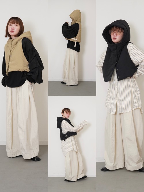 unisex【867design】Side Tape Line Short Vest