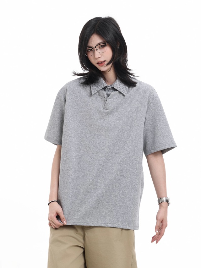 レイヤードカラー Tシャツ / Layered Collar T-shirt