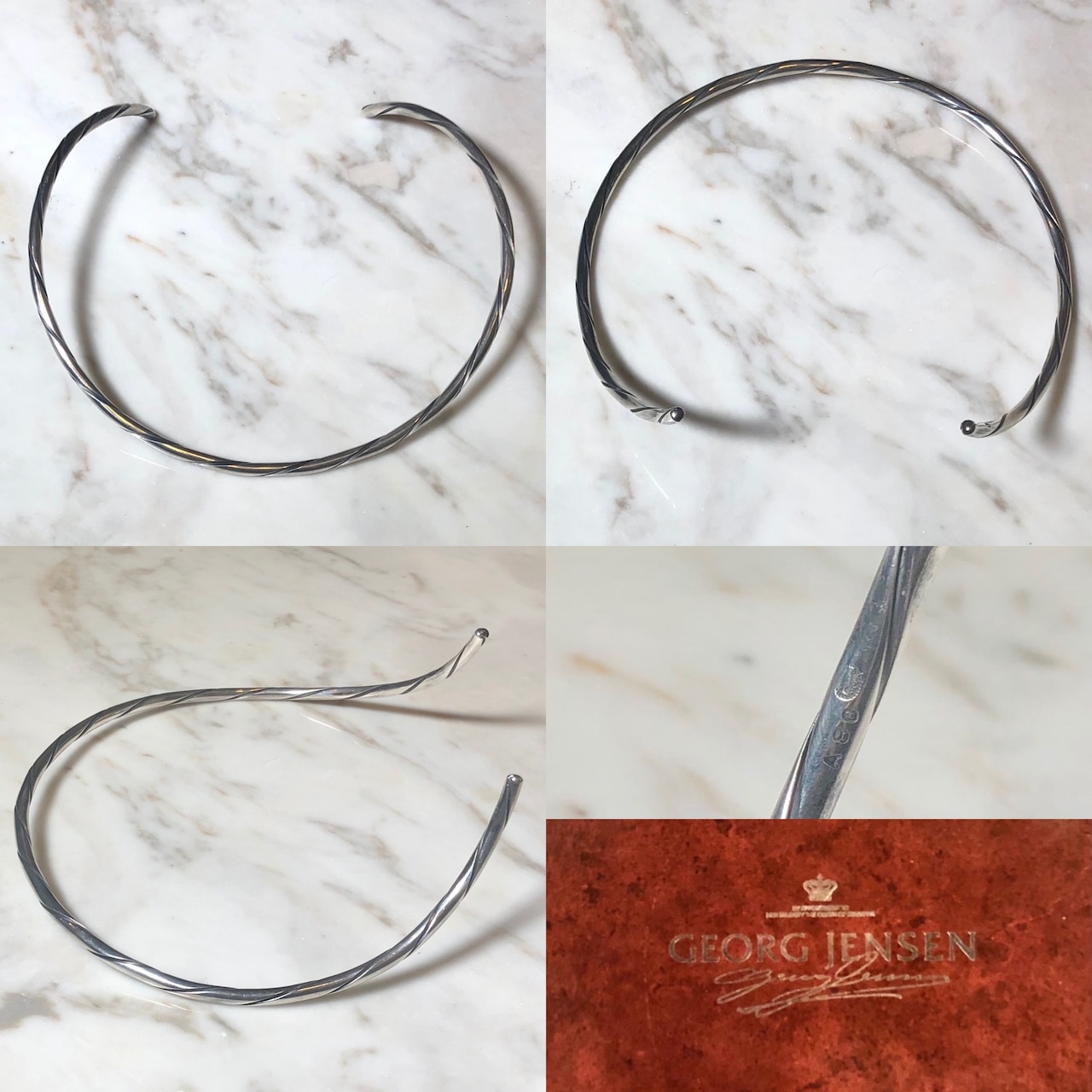 GEORG JENSEN silver twist choker "A80"