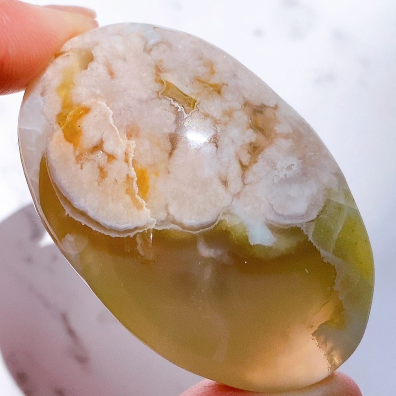 グリーンフラワーアゲートパーム