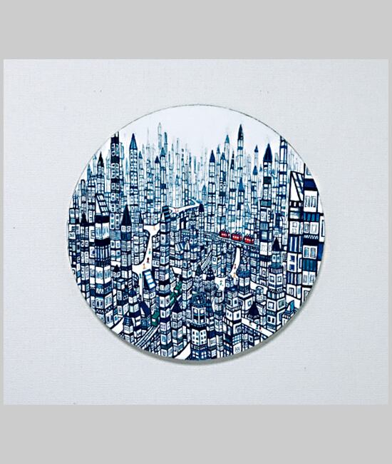 OIL COLOUR | まち | City | OIL x CANVAS 2019 | 油彩画