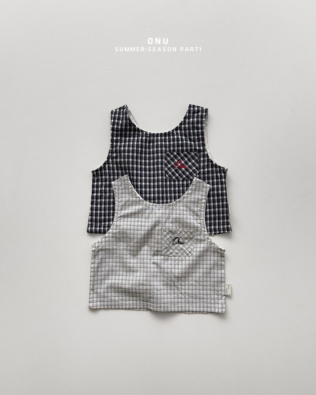 【取寄/韓国直送】ONU 26/SM チェックノースリーブシャツ｜夏服｜韓国子供服
