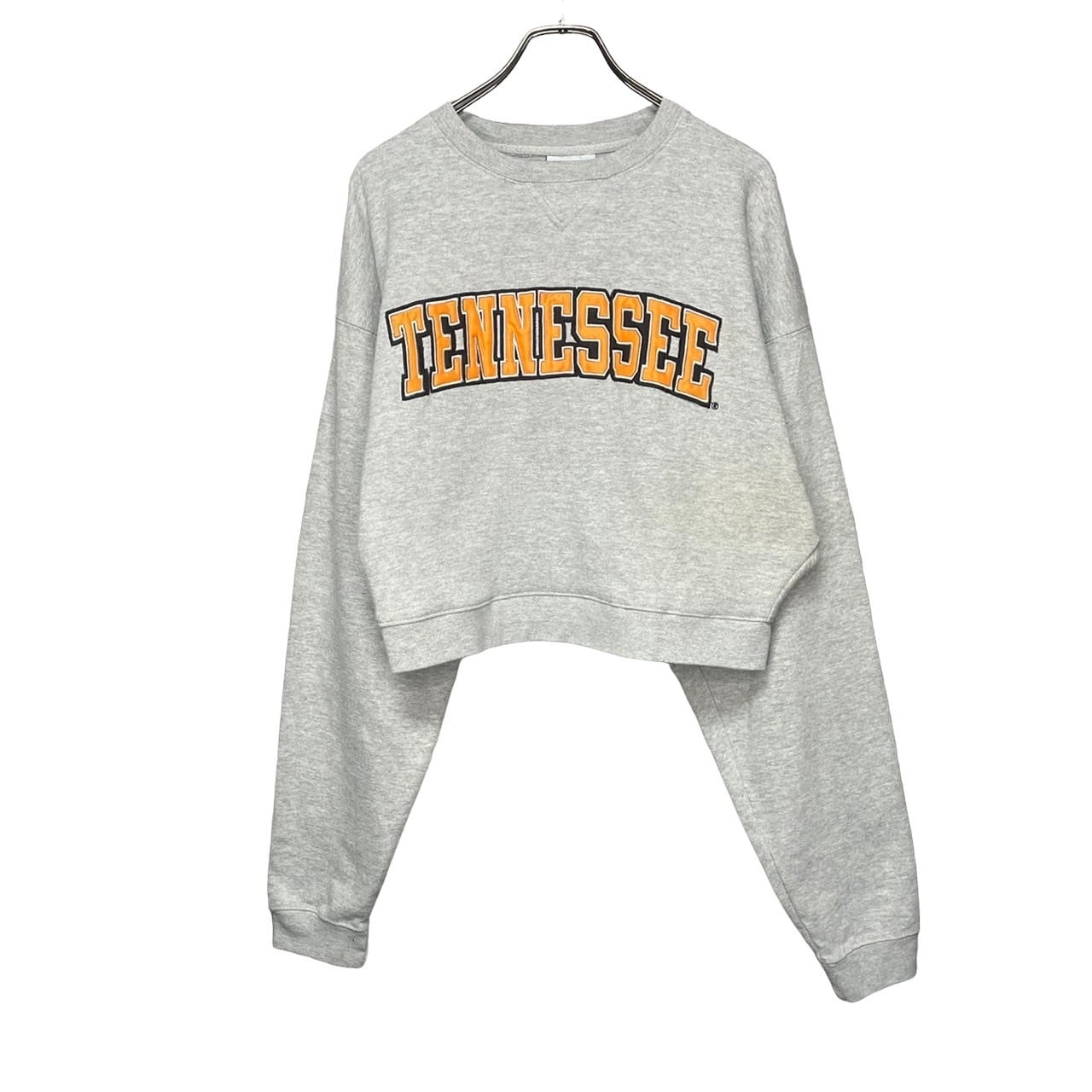 リメイク】ショート丈スウェット CASTAWAY 2XL ワッペン | 古着 リメイク】ショート丈スウェット CASTAWAY 2XL ワッペン | 古着