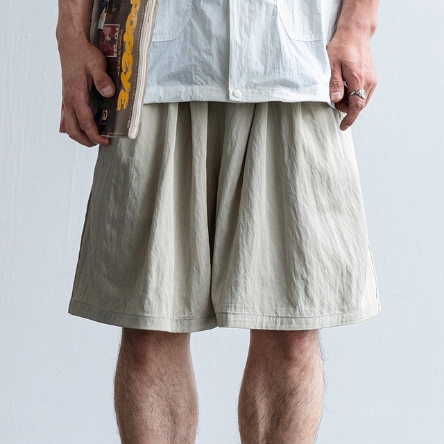 Loose Fit Knee-Length Wide Leg Shorts [2127]