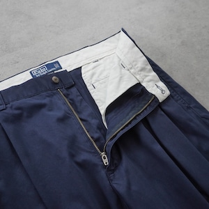 Polo by Ralph Lauren POLO CHINO HAMMOND "Lightweight Twill" navy [W33L26.5相当] 古着