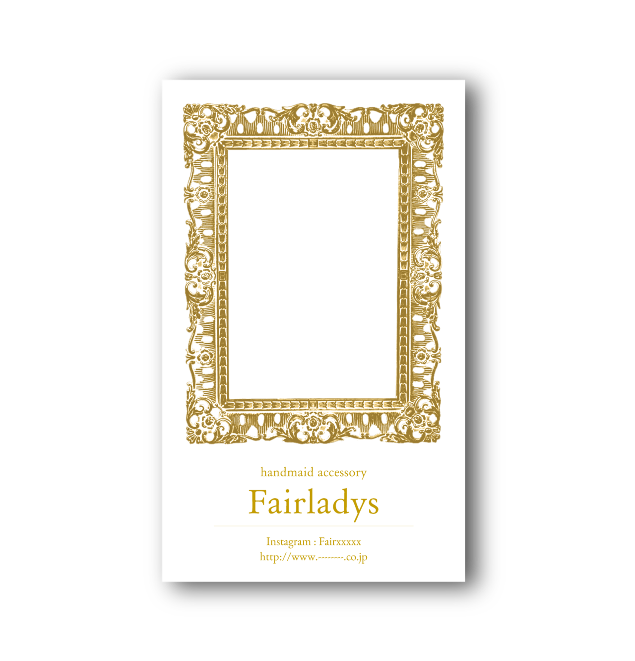 ゴージャスフレームデザイン ｜ アクセサリー台紙 ｜ cd_00156