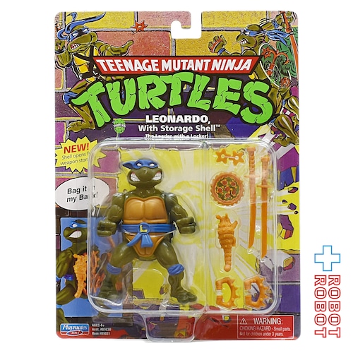 プレイメイツ タートルズ TMNT クラシック ストレージシェル レオナルド アクションフィギュア 未開封