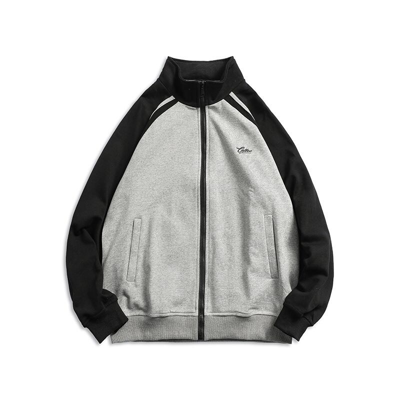 Yidaoヴィンテージ春服新しいeseレトロカラーマッチングスタンドアップカラーカーディガンセーターメンズとレディーストレンディなブランドニュートラルルーズジャケット-アリババ スプリング 春物 ビンテージ hip6-161178822670325