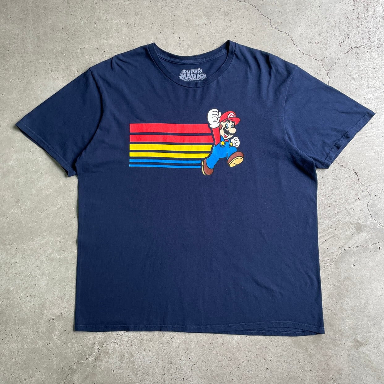 SUPER MARIO スーパーマリオ キャラクタープリントTシャツ メンズXL