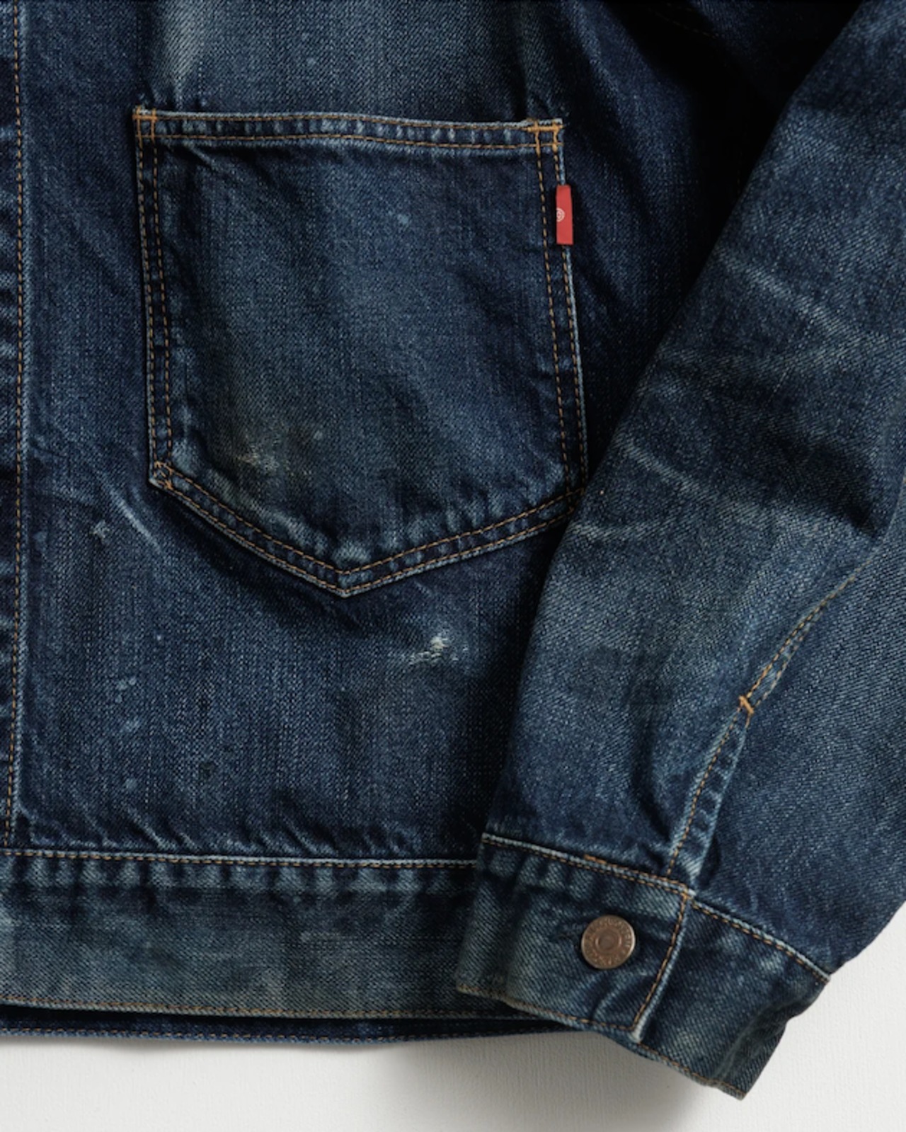 【 ANACHRONORM 】DAMAGED DENIM JACKET
