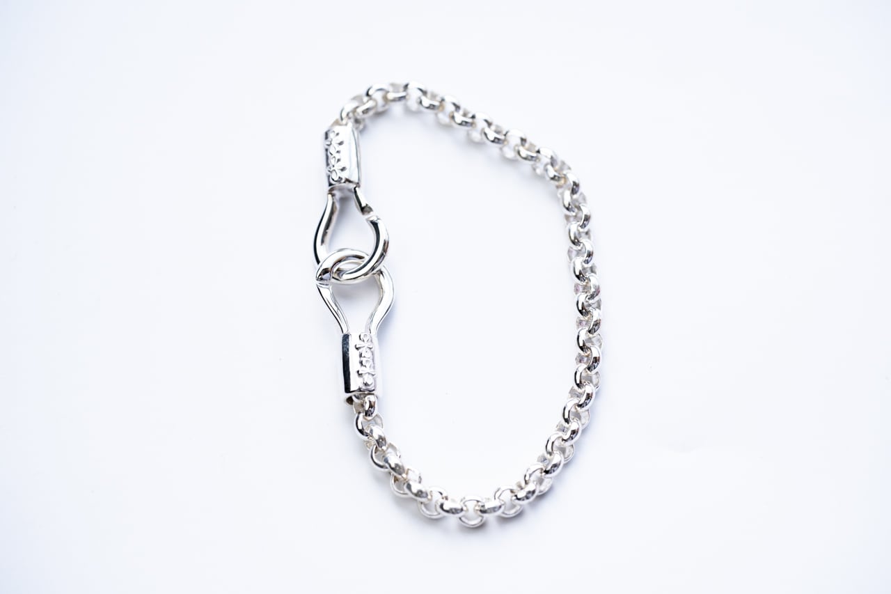 BN-084 Horse shoe bracelet (L) roll chain | WAKAN SILVER SMITH