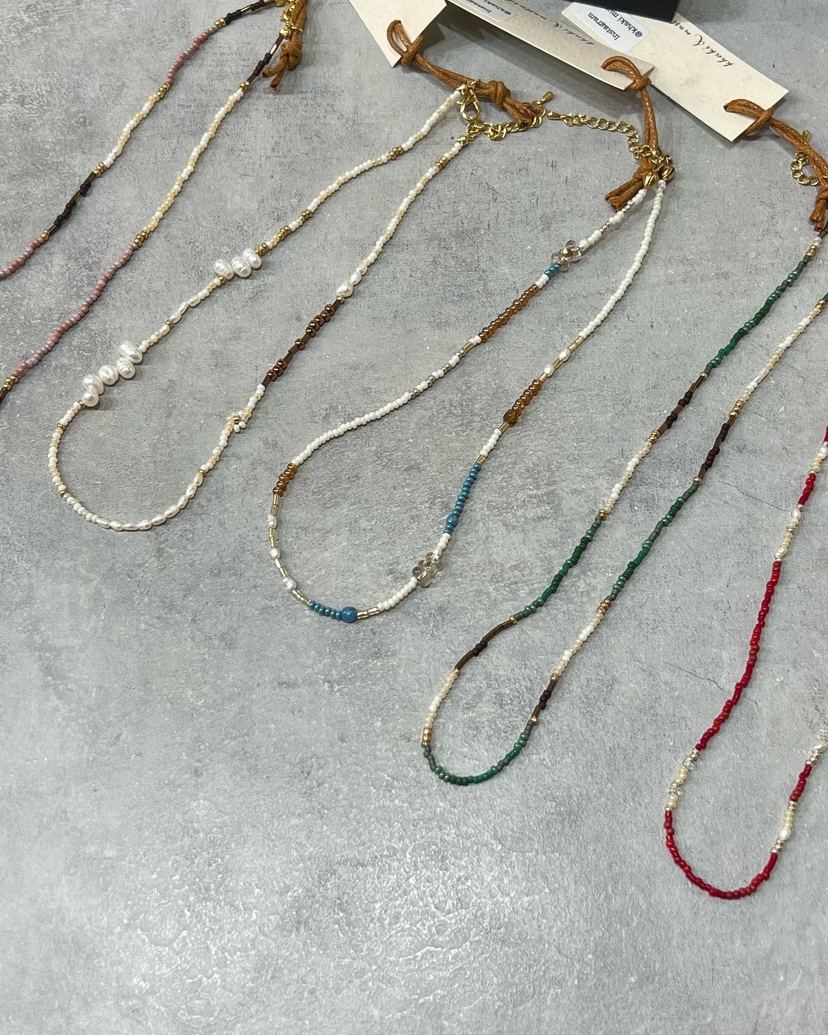 ハンドメイド】ビーズネックレス | select clothes MIEL