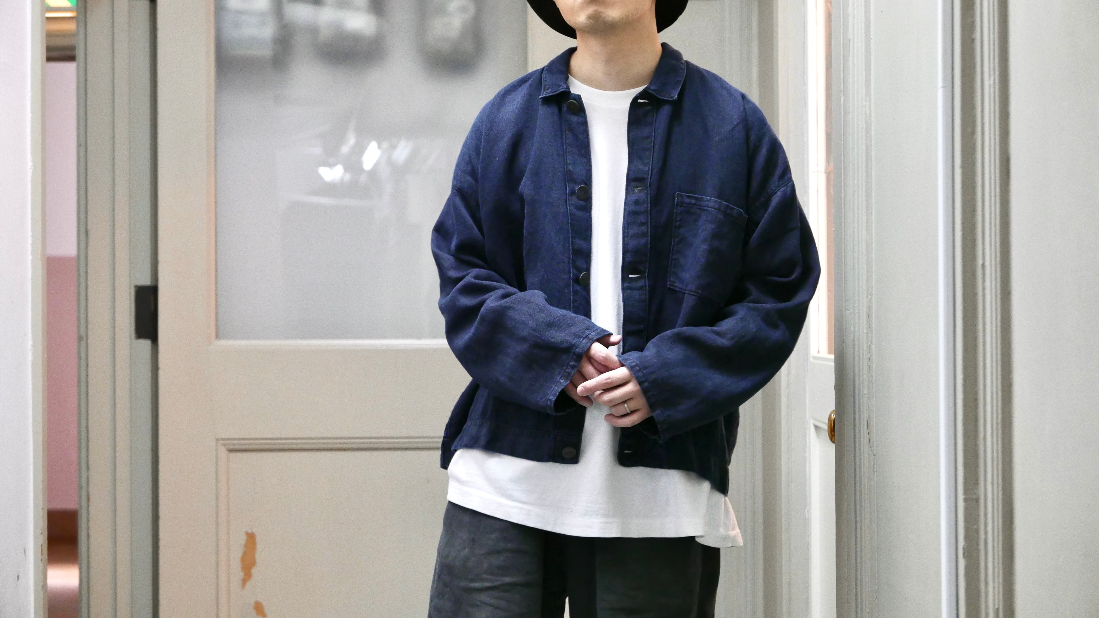 MITTAN 大麻羽織 高密度 藍(濃) サイズ1 MITTAN 大麻羽織 高密度 藍(濃)