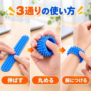シリコンリストバンド 6点セット 凹凸デザイン シリコンバンド カラフル やわらかい 腕輪 ブレスレット 手首用 繰り返し使用 携帯 小物 日常用 NB0HM6DM967 商品画像3