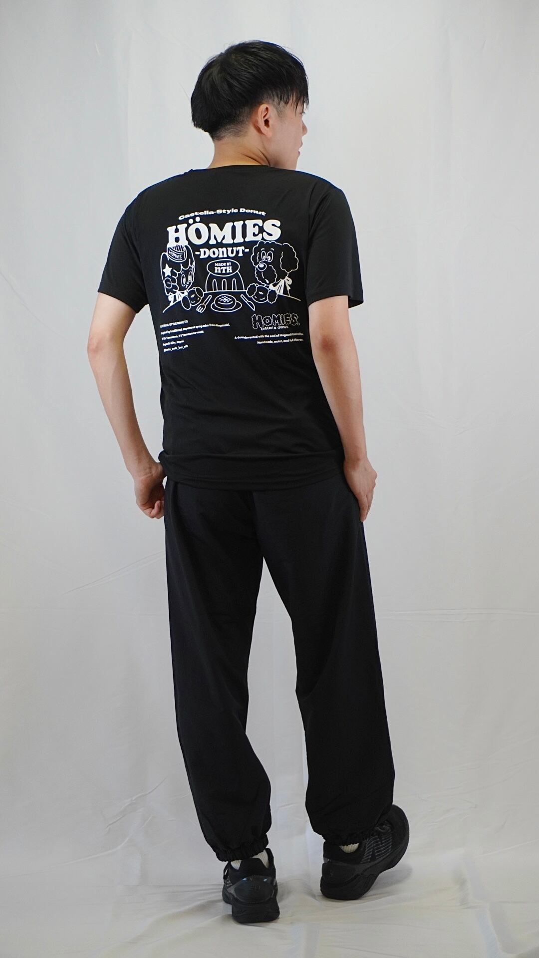 HOMIES CASTELLA DONUT OPENING TEE color Black | N TOWN HOMIES