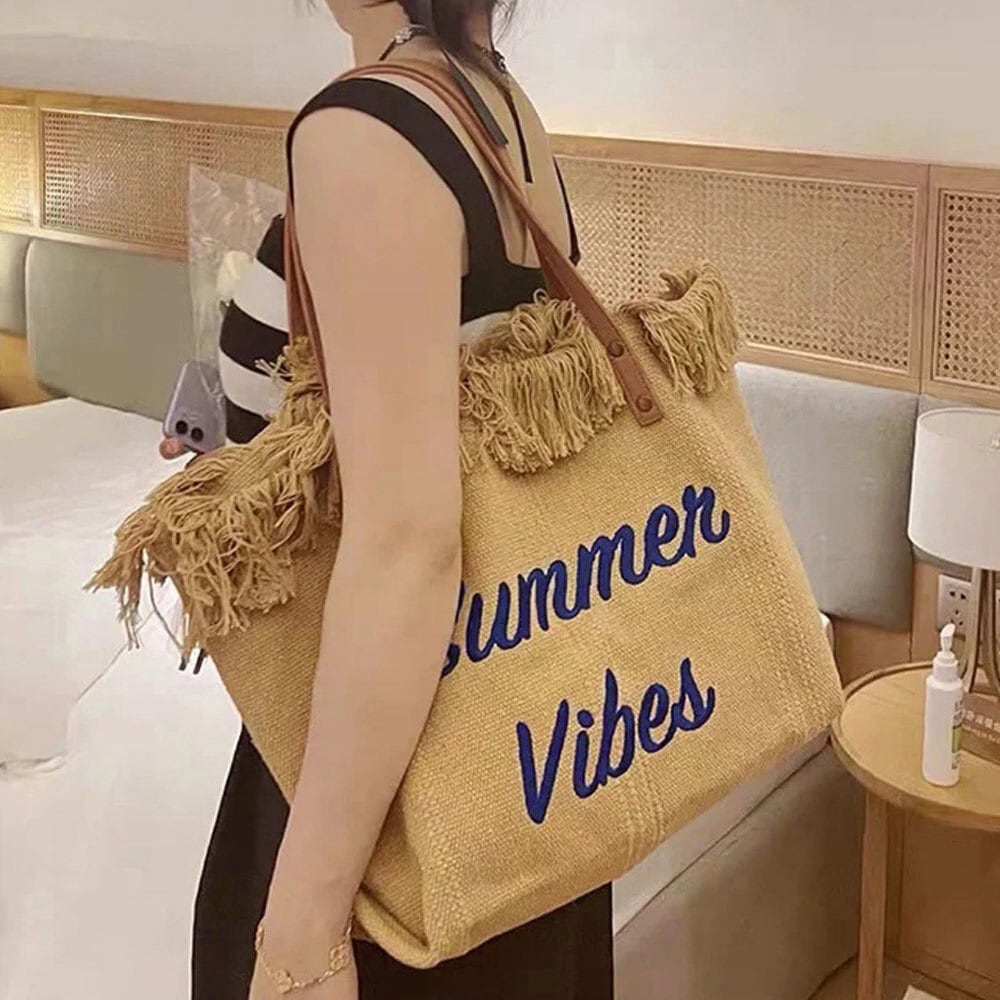 フリンジ トートバッグ レディース キャンバス 通勤 通学 大人 かわいい きれいめ おしゃれ カジュアル 大容量 A4 ロゴ 大人可愛い 大人女子