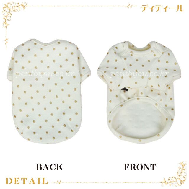 Petit Bijou【正規輸入】ヘップバーンシャツ 袖あり ゴールドドット 2-169134-0021