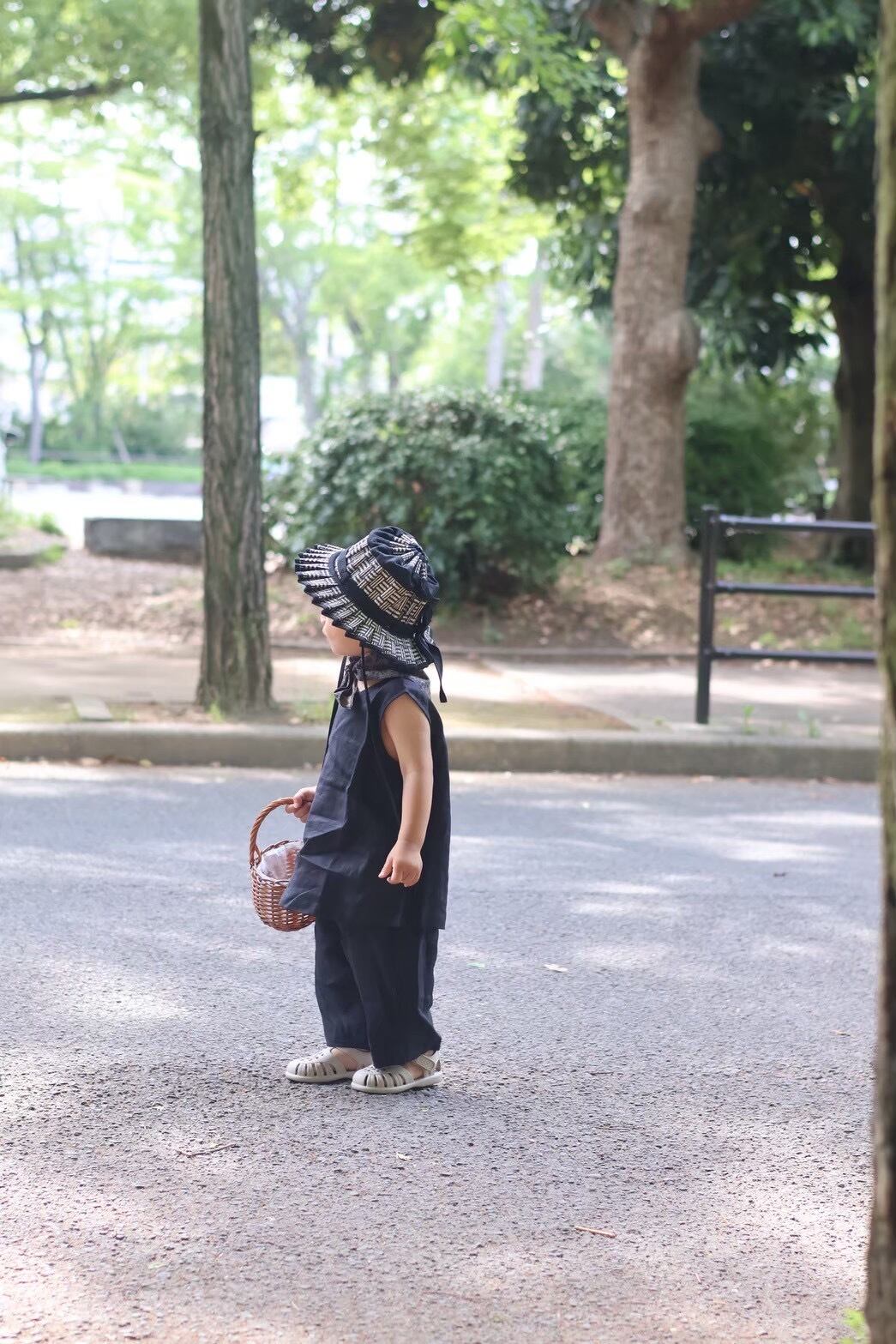 【即納/送料無料】son and daughter / Koa Linen Sets / Black