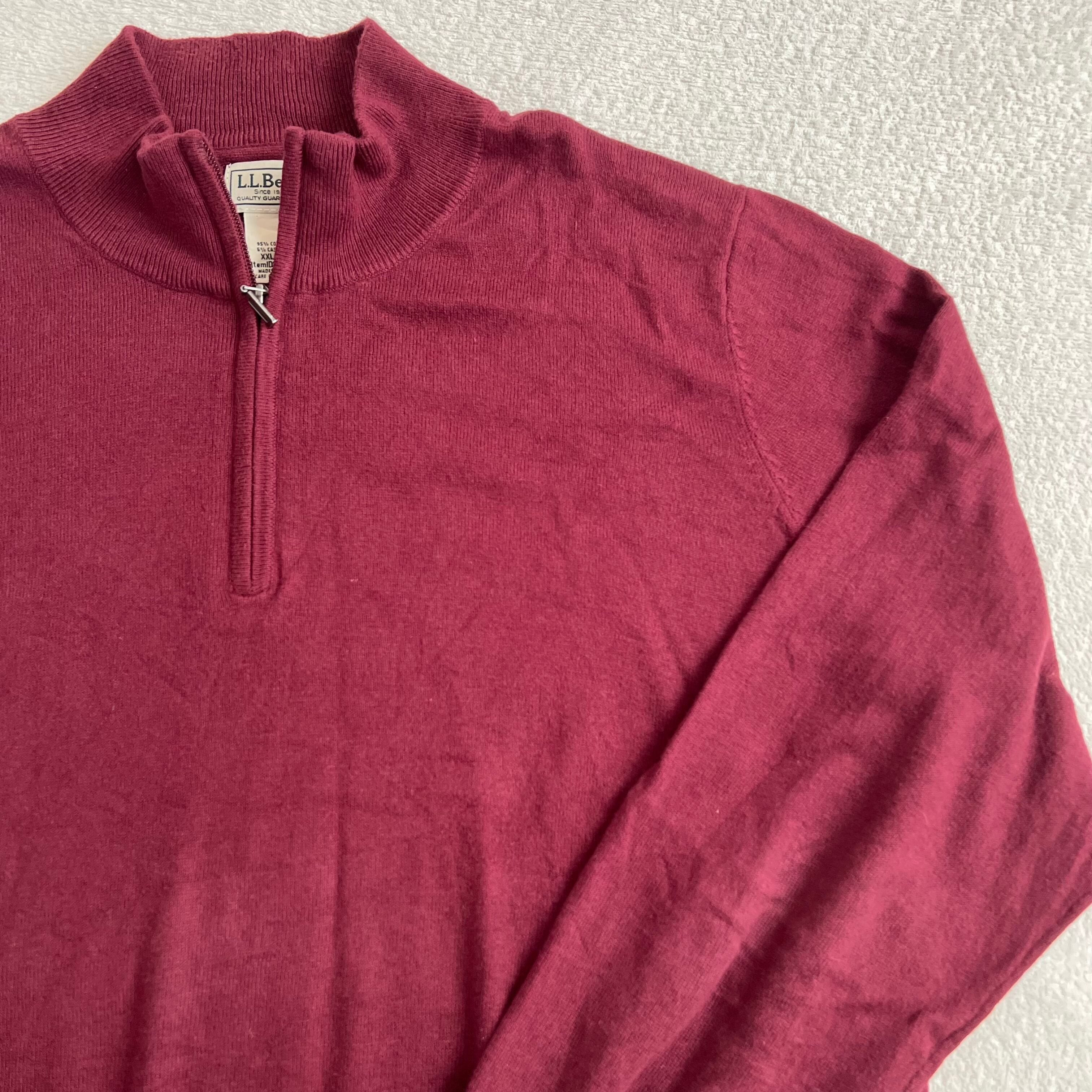 L.L.Bean エルエルビーン ハーフジップ セーター コットン L.L.Bean エルエルビーン ハーフジップ セーター コットン