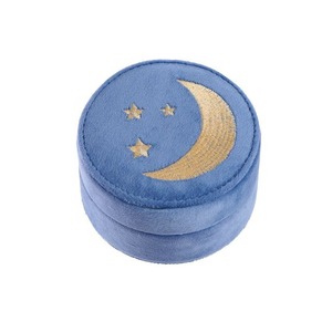 JB800B-Moon and Stars Mini Jewellery Box-BLUE