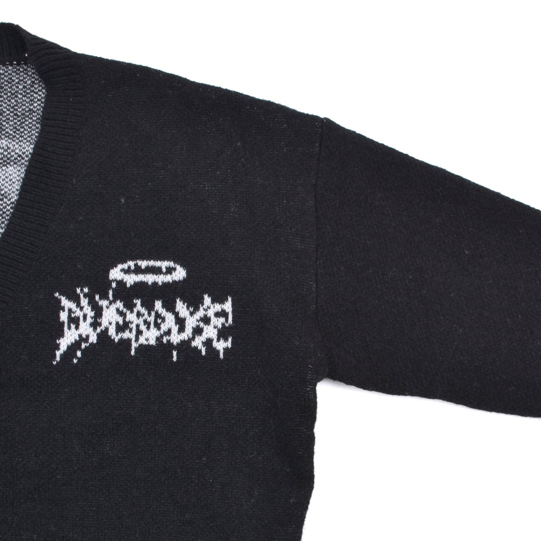 極美品◎マークアンドロナ 2024年 Pave カーディガン スカルロゴ 黒 M 極美品◎マークアンドロナ 2024年 Pave カーディガン スカルロゴ 黒 M