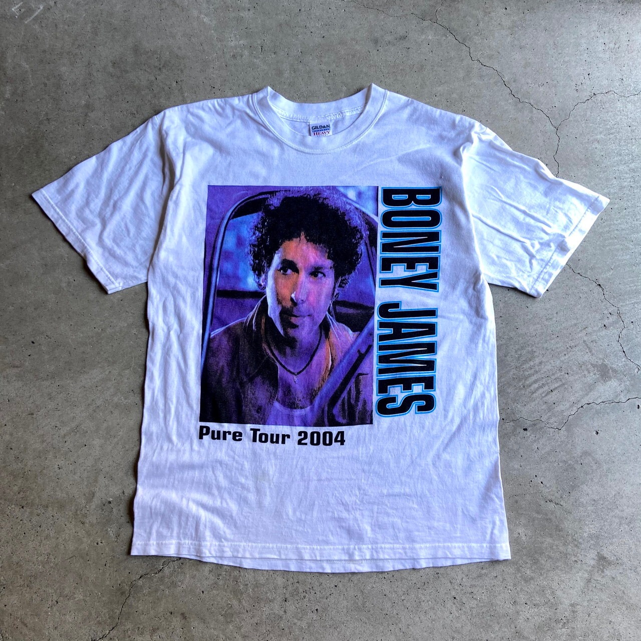 00年代 BONEY JAMES Pure Tour 2004 アーティストTシャツ メンズL 古着 