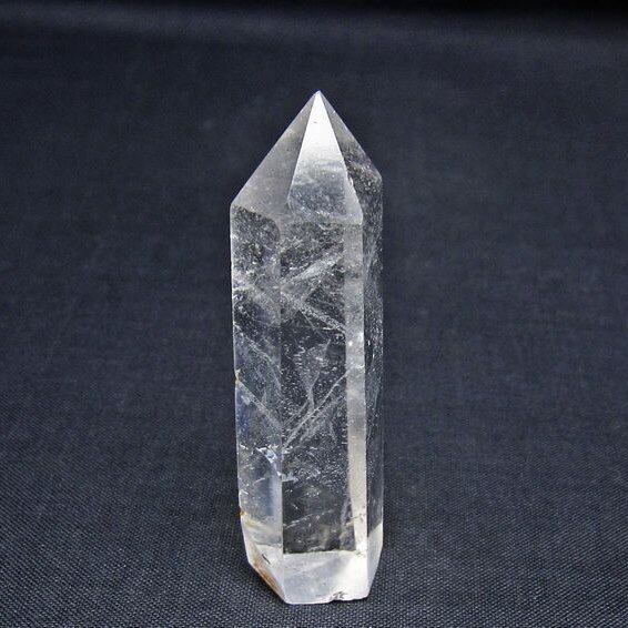 水晶 六角柱 ポイント 置物 一点物 142-11098