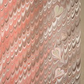 リバーシブル半巾帯 ［心音］斜めピーコック柄❤︎