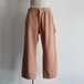 INNAT " LINEN COTTON WORK TROUSER (Beige (Coffee)"