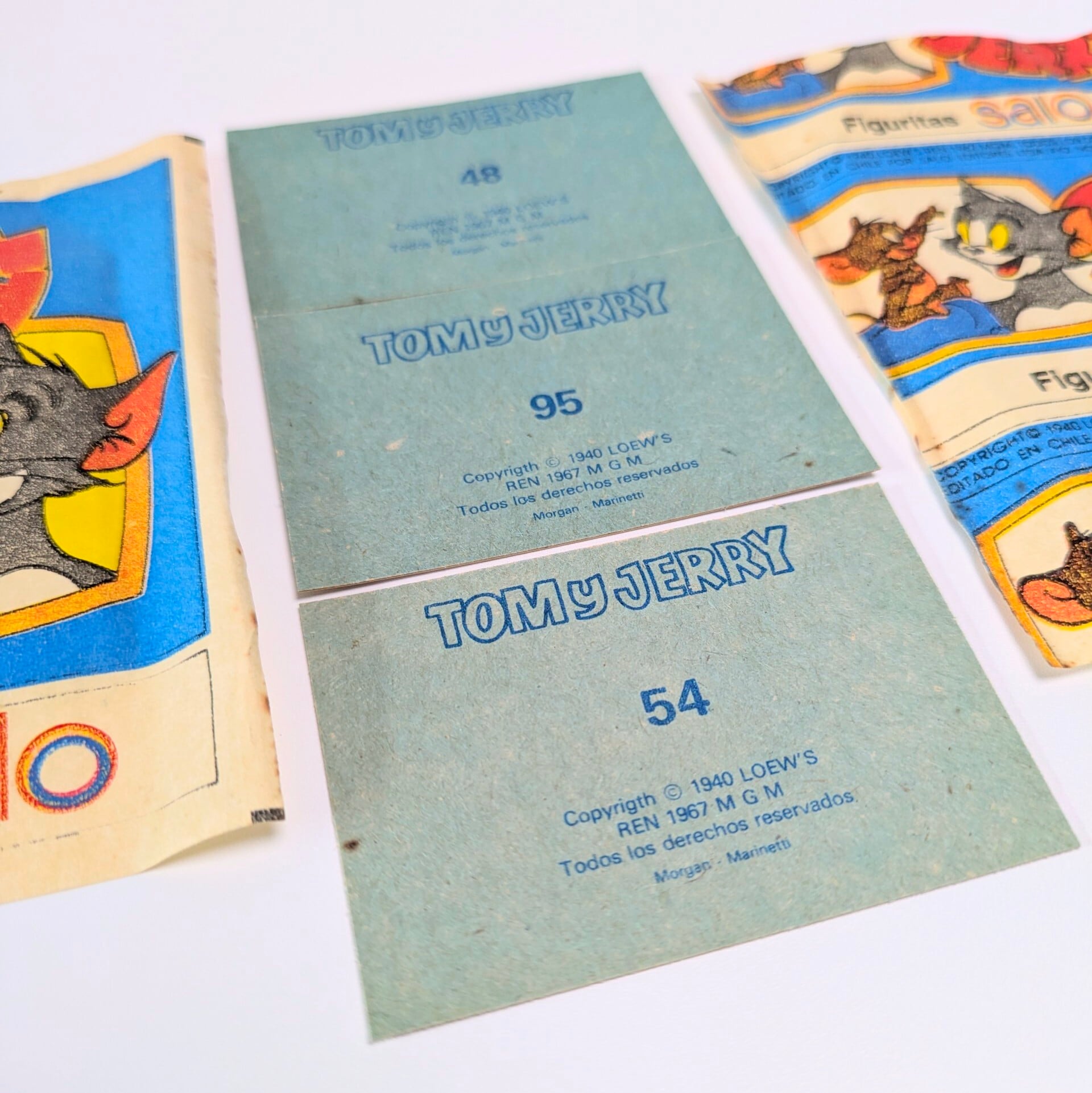 ☆送料無料！☆1983年製 Salo【 TOM and JERRY （トムとジェリー） 】VINTAGE トレーディングカード 単品 （1個=3CARDS入）〚アメリカン雑貨 アメトイ〛