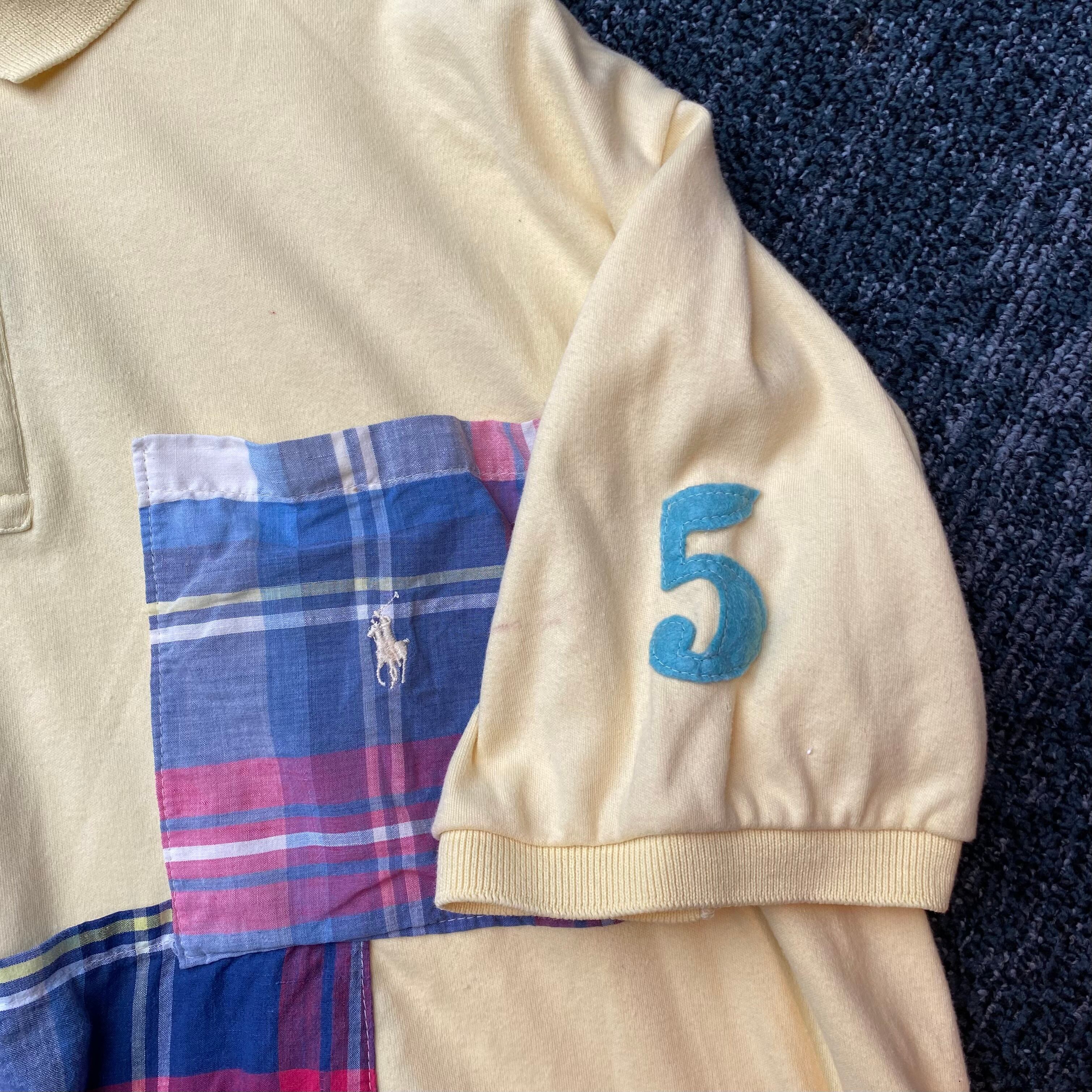 【希少】RALPH LAUREN 古着 リメイク ショート丈 ラルフローレン ショート丈リメイク】【90's】POLO by RALPH LAUREN 半袖シャツ